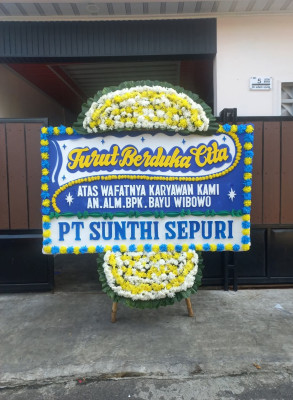 Papan Bunga Duka di Proklamasi